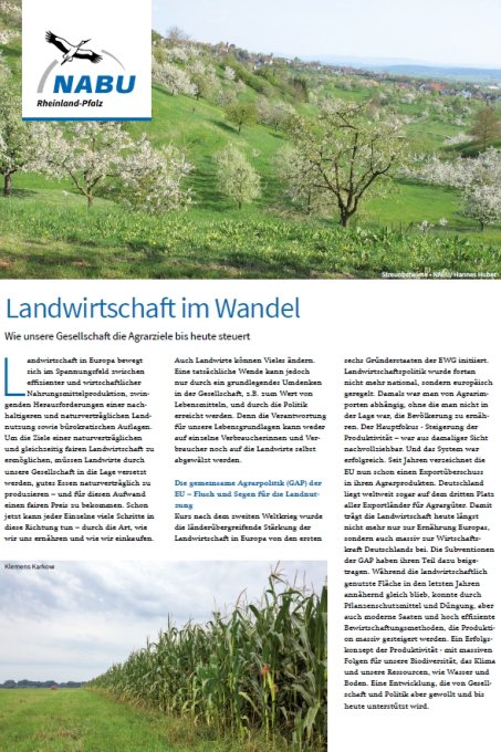 Naturschutz in RLP Titelblatt 4.2019